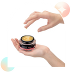 Aspen Green Rouse Full Spectrum CBD Intimacy Cream - Hand reaching for an open container